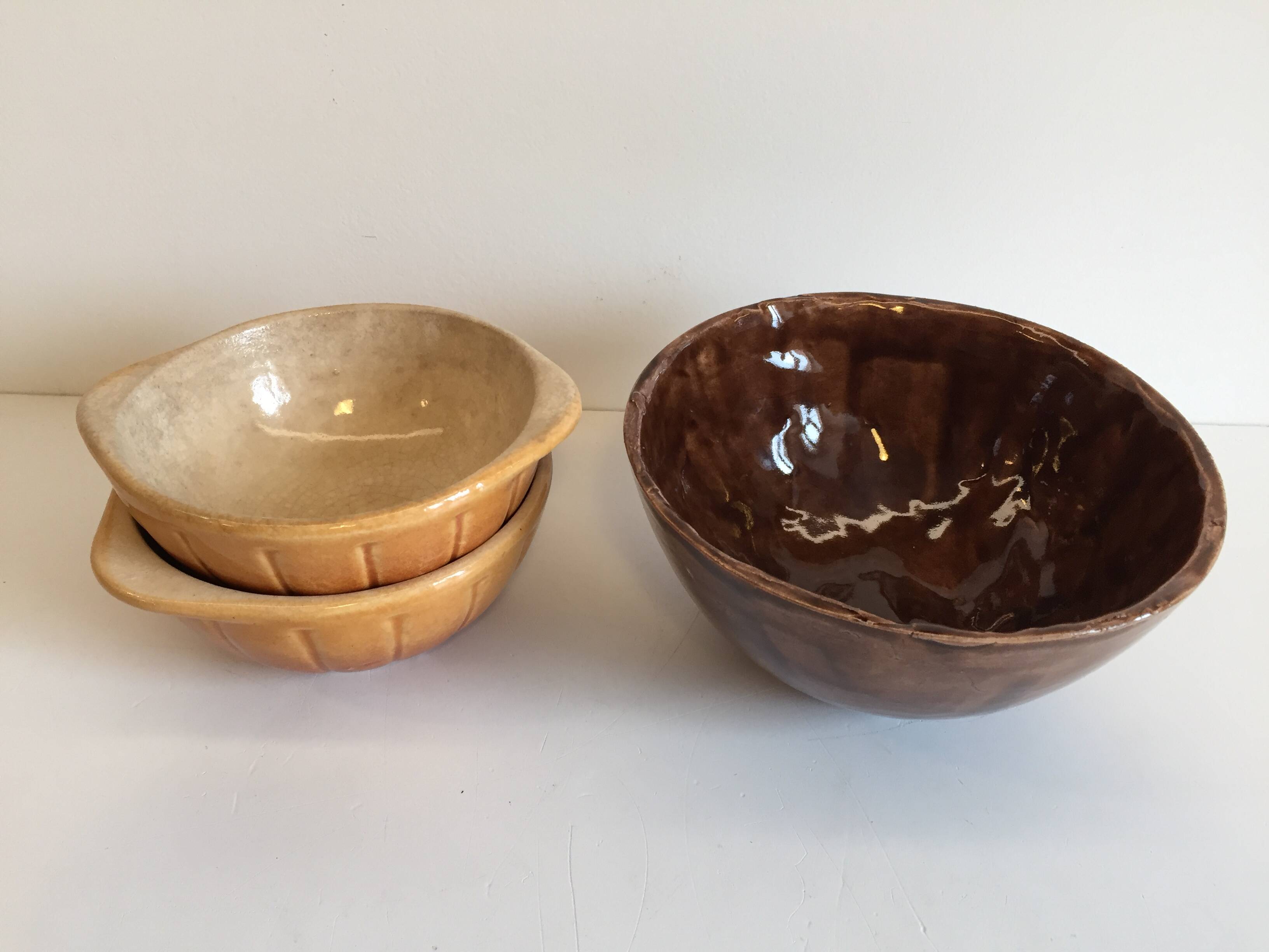 Antique Bowls with Handles DUROFEU / SDEL