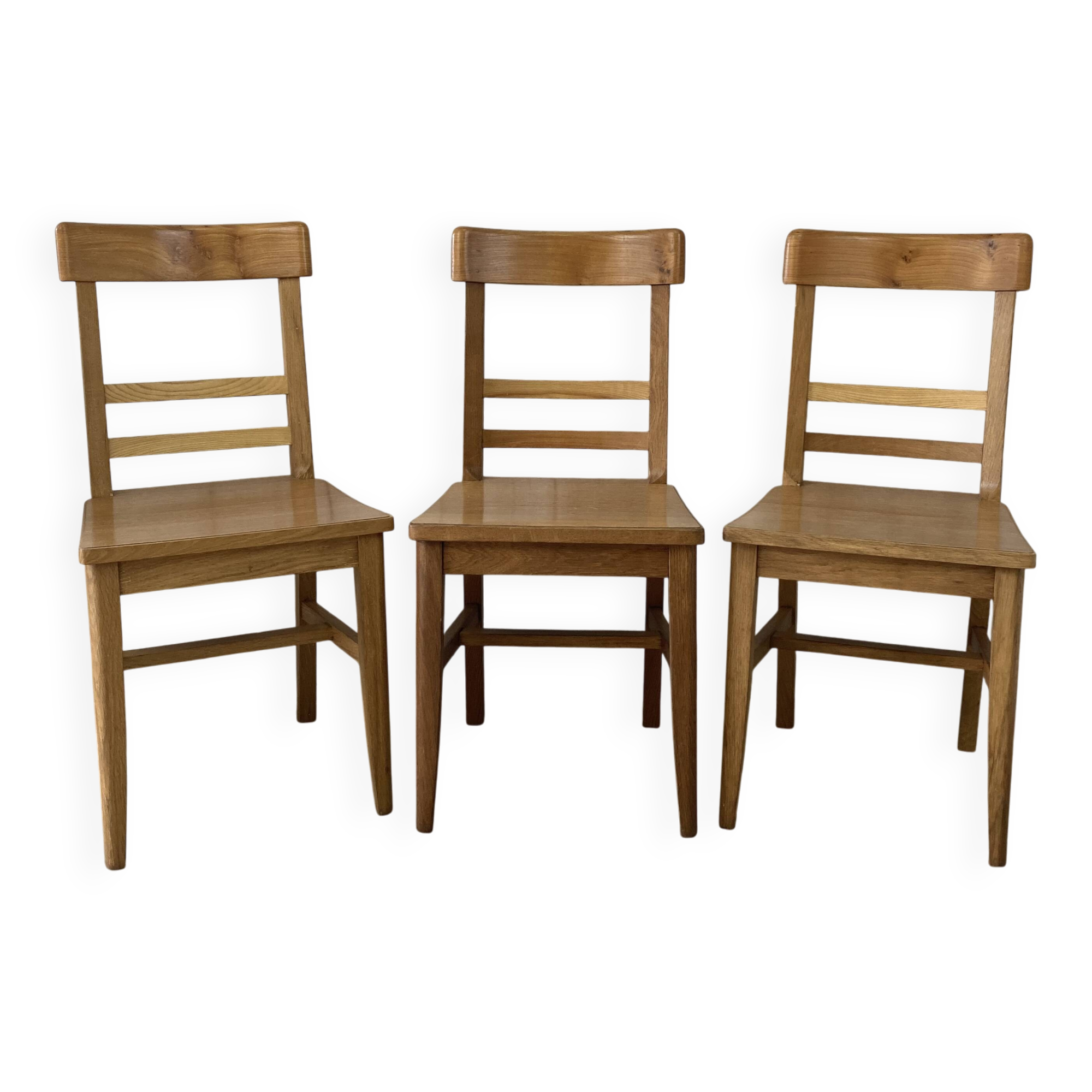 Set of three bistro chairs