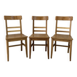 Set of three bistro chairs