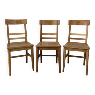 Set of three bistro chairs
