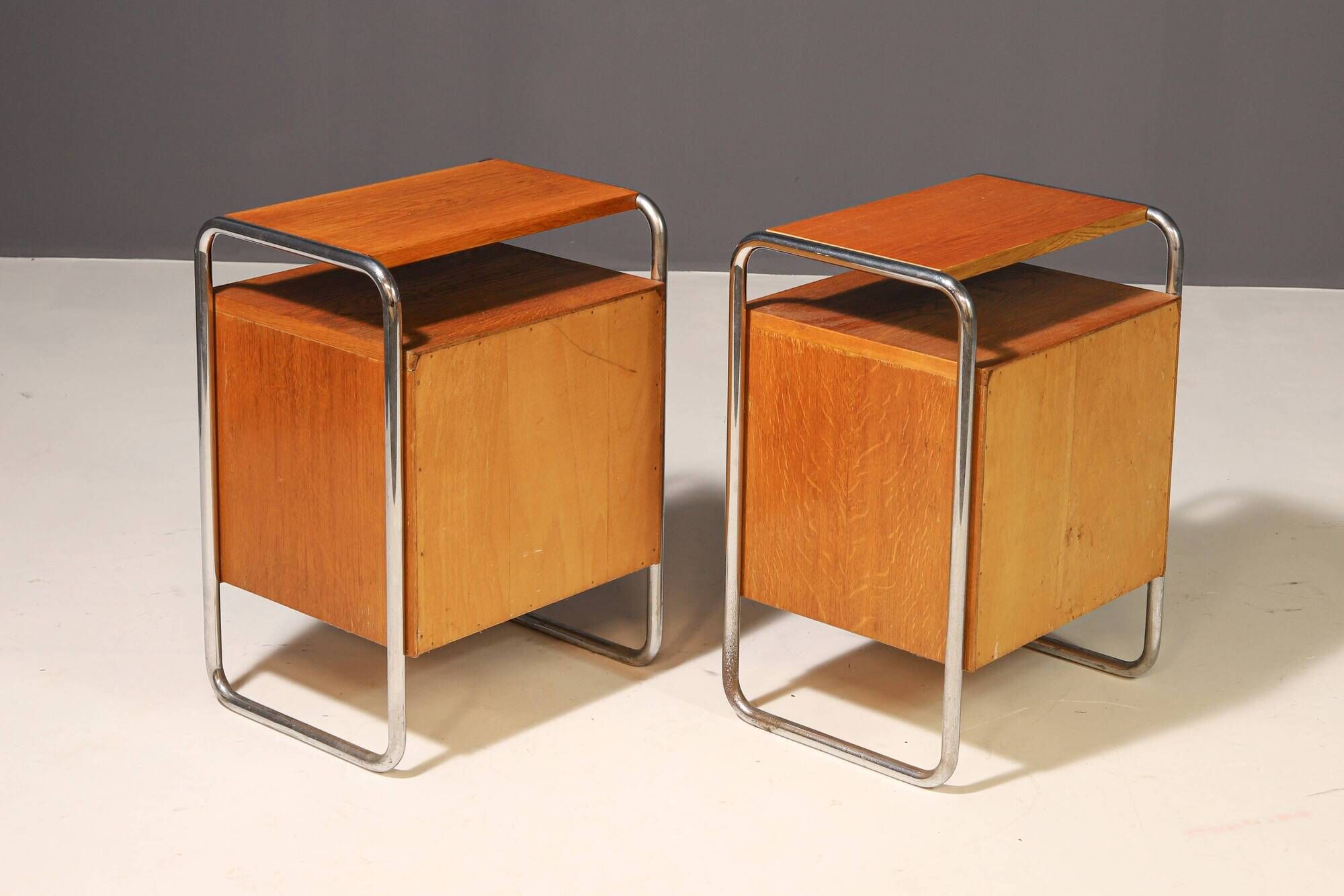 Pair of Functionalist Nightstands | 1930s–1940s