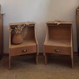 Pair of vintage 50s bedside tables