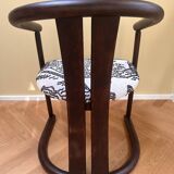 Chinese style chair, renovated & upholstered with Tigermountain by Dedar