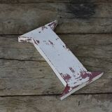 White zinc letter "i"