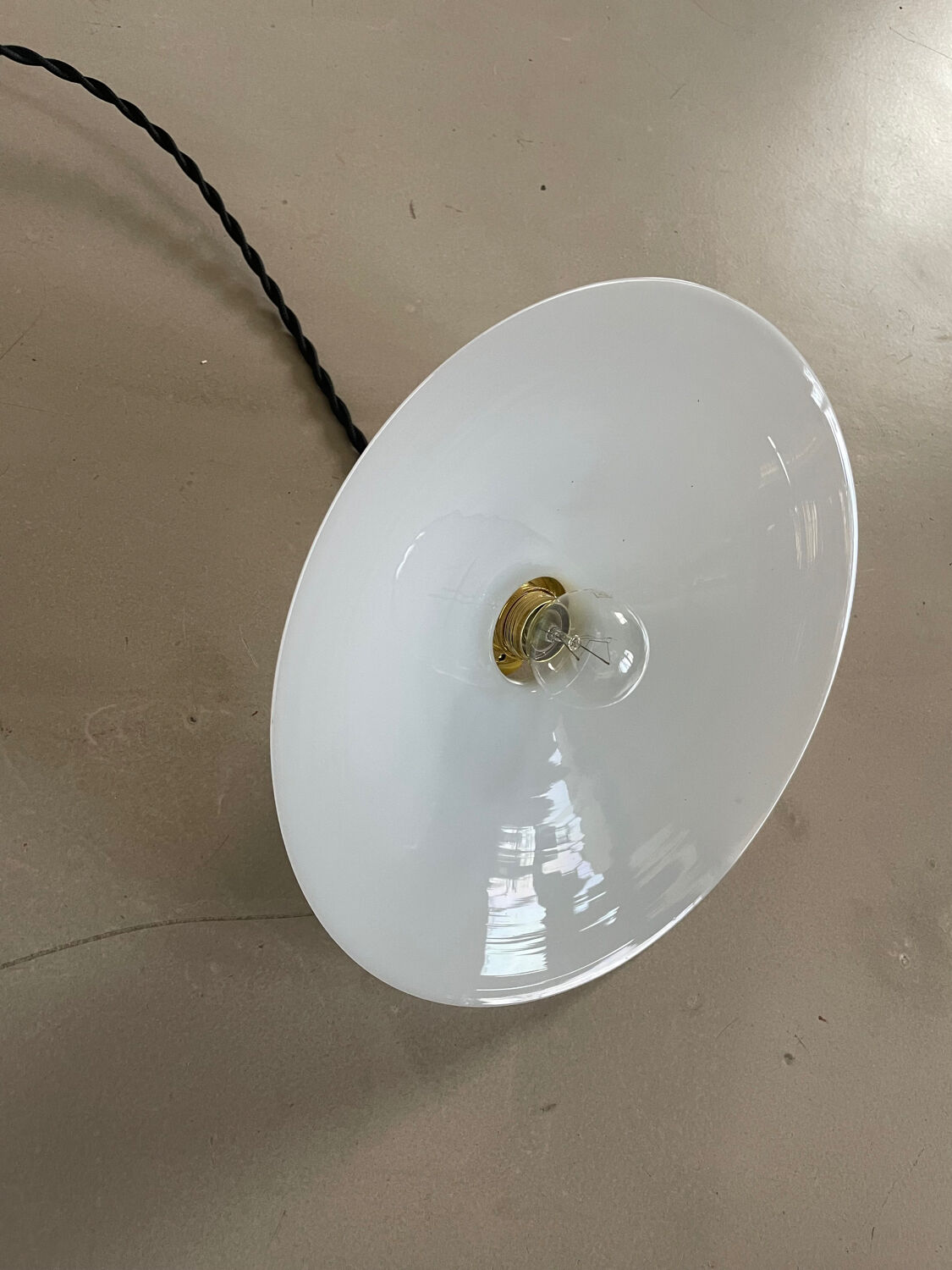Old opaline pendant light