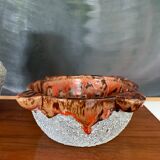 Vintage glazed pitcher and mortar duo