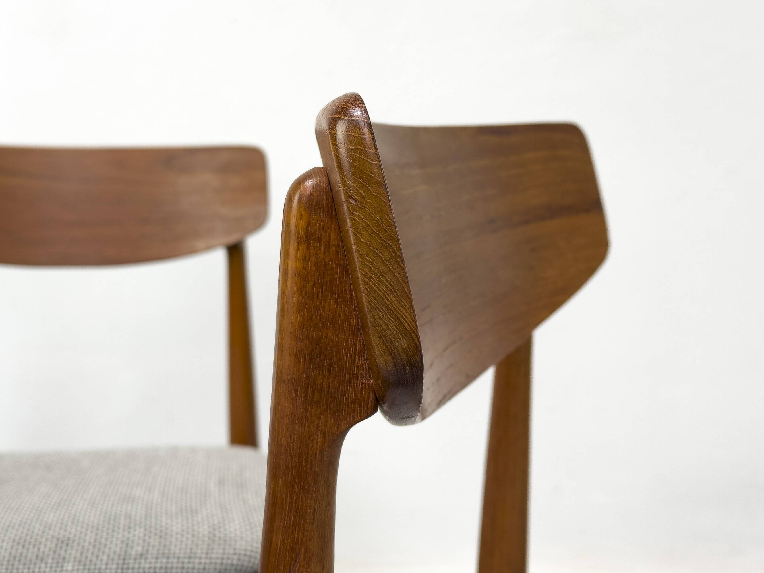 Teak and wool dining chairs by Casala, 1960s, set of 6