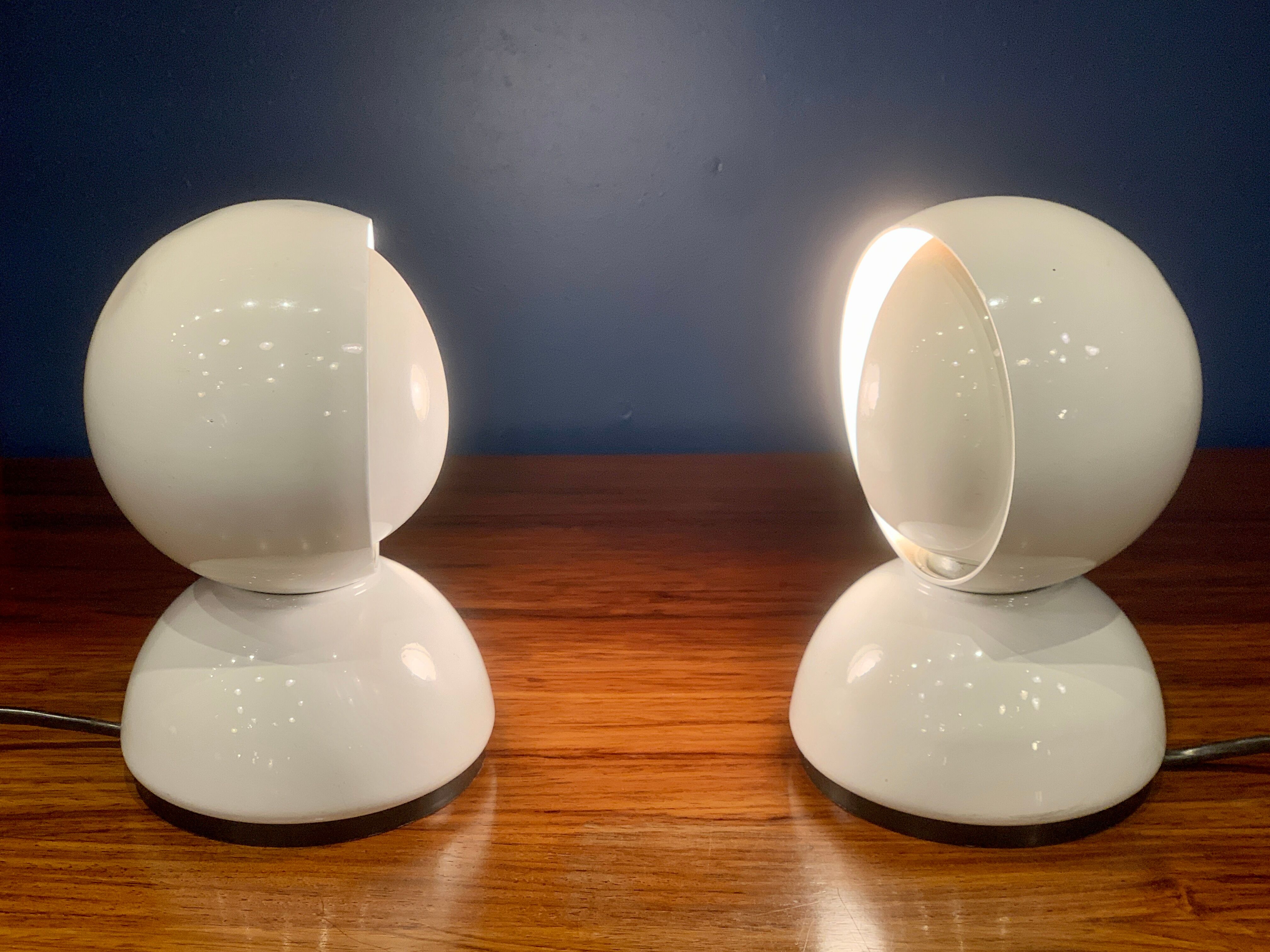Pair of Eclisse Lamps by Vico Magistretti for Artemide, 1970
