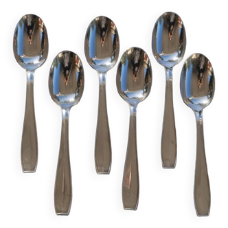 6 large christofle atlas model spoons