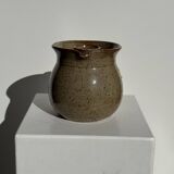 Vintage artisan ceramic rosé carafe with compartment Le Refuge Nîmes H14