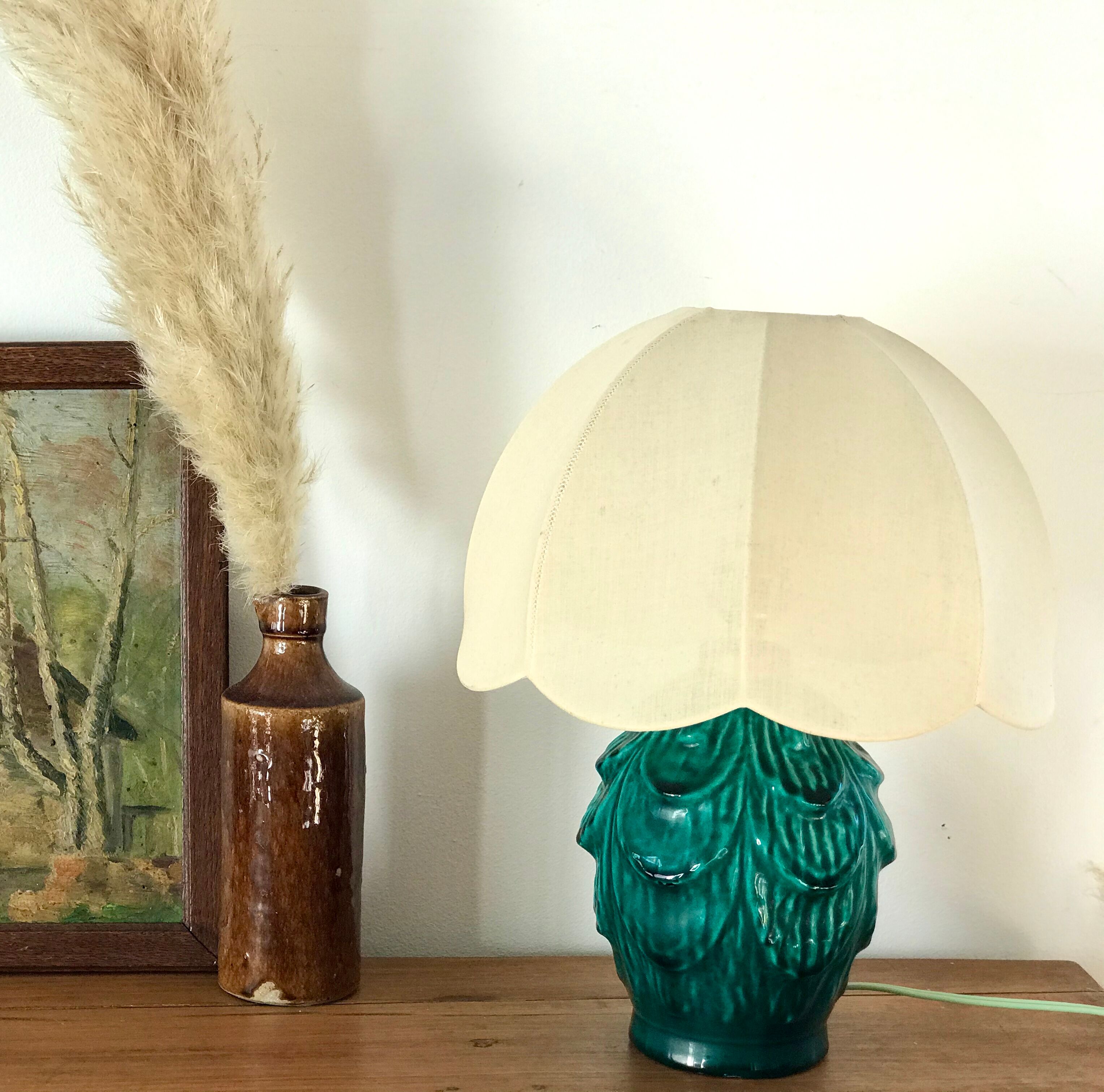 Ancient ceramic lamp base