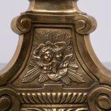 Grands chandeliers d'autel en laiton hollandais du XVIIIe siècle. Lampadaires.