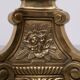 Large 18th century Dutch Brass altar candlesticks Floor lamps .