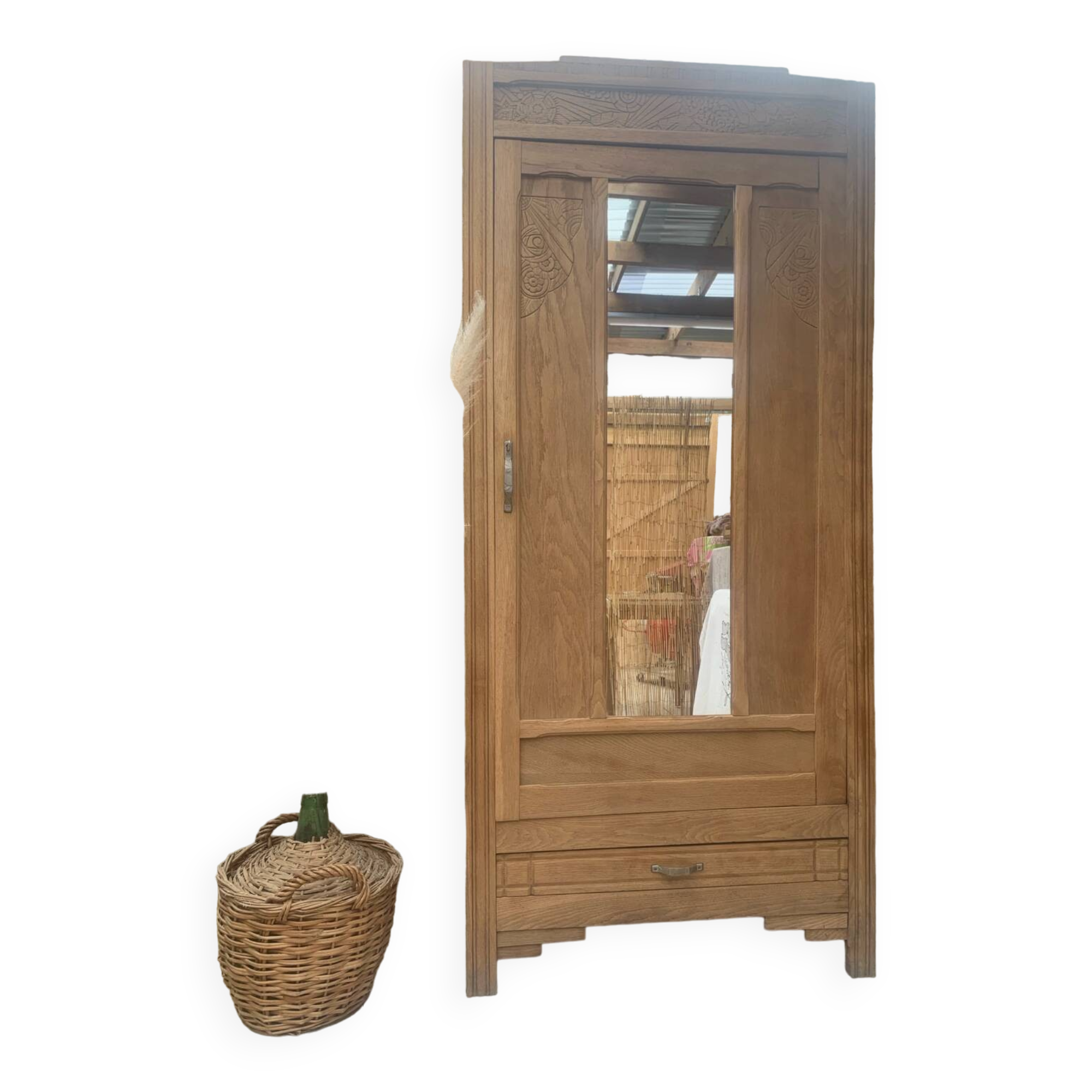Armoire parisienne vitrée art déco
