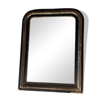 Venetian style mirror lacquered wood frame