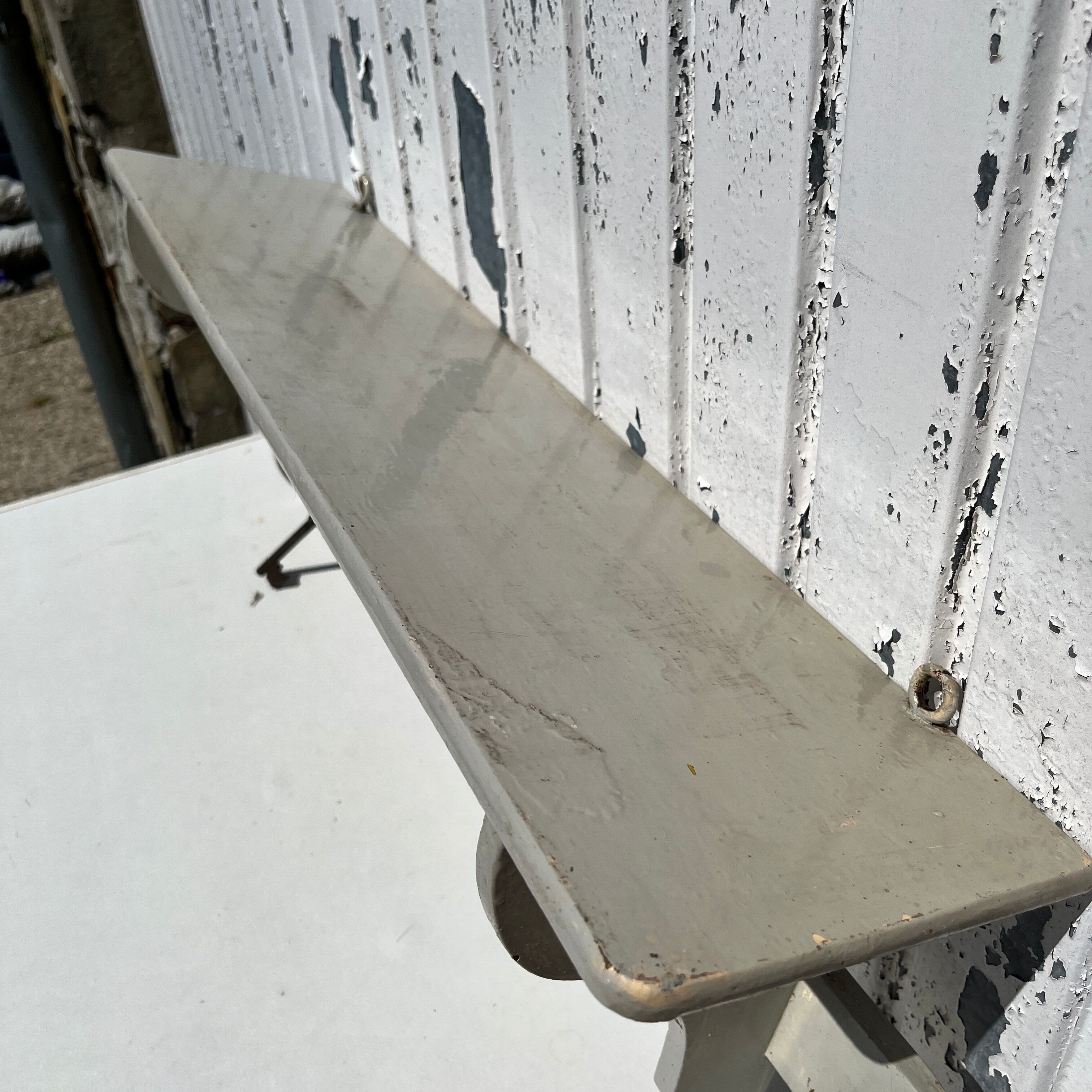 Painted wooden kitchen shelf