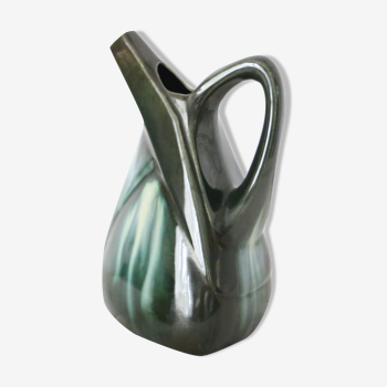 Ceramic jug, cubic shape, vintage