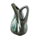 Cruche en céramique, forme cubique, vintage