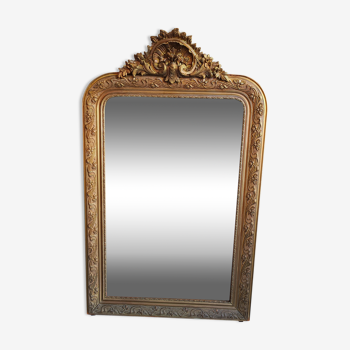 Miroir bois doré Napoléon III