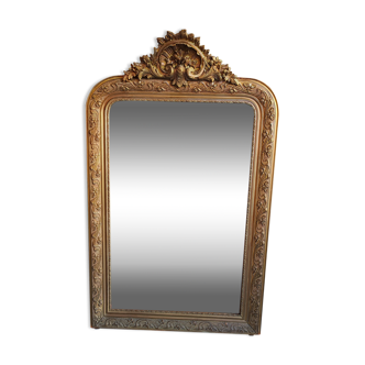 Gilded wooden mirror Napoleon III