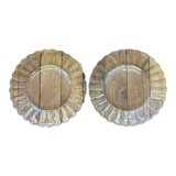 Pair of Dishes Plates Duralex model Marguerite vintage