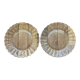 Pair of Dishes Plates Duralex model Marguerite vintage