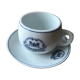 Coffee cup and saucer of the Compagnie Internationale des Wagons-Lits