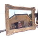 Golden mirror 19 th wood and stuk