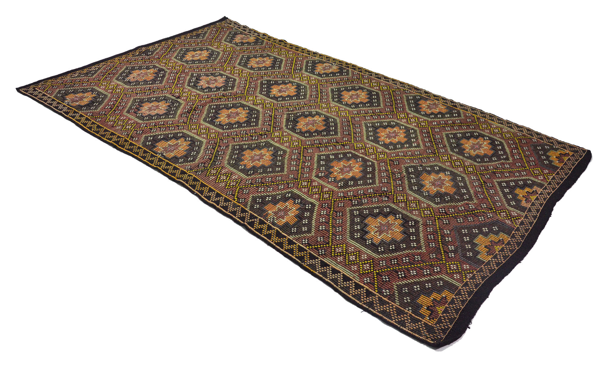 Anatolian handmade kilim rug 317 cm x 183 cm