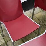 4 chaises de salle à manger italiennes post-modernes Bross