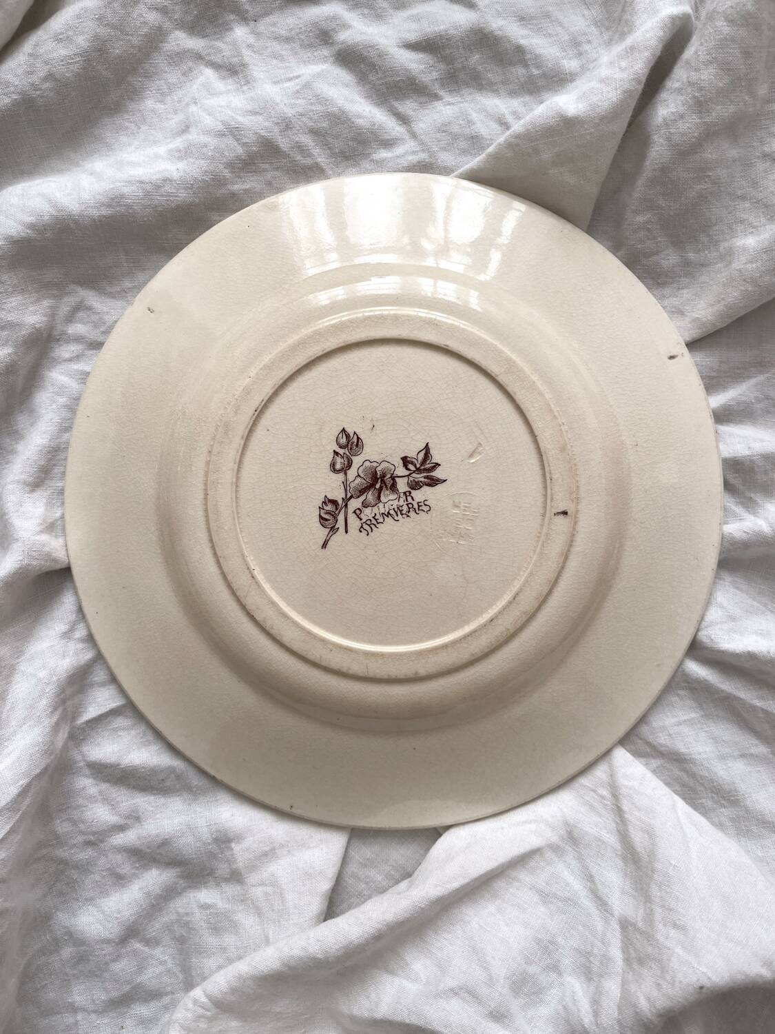 Ironstone dessert plate "Tremières" Salins