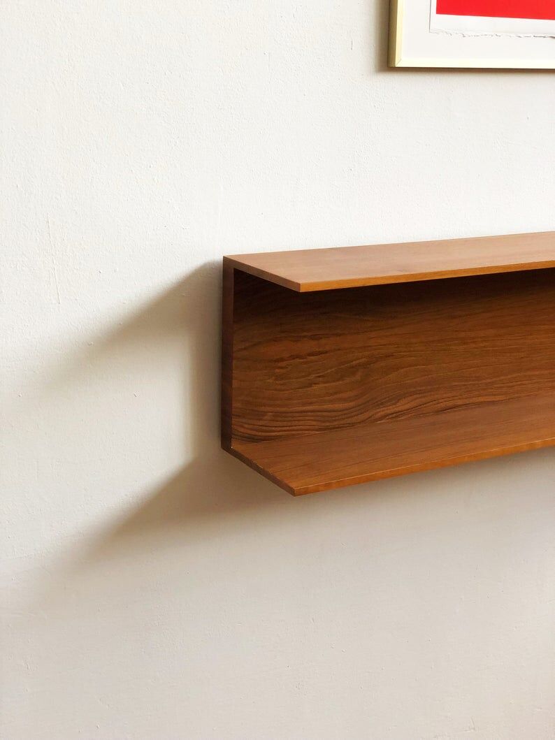 Walter Wirz Regal wall shelf for Wilhelm Renz in teak