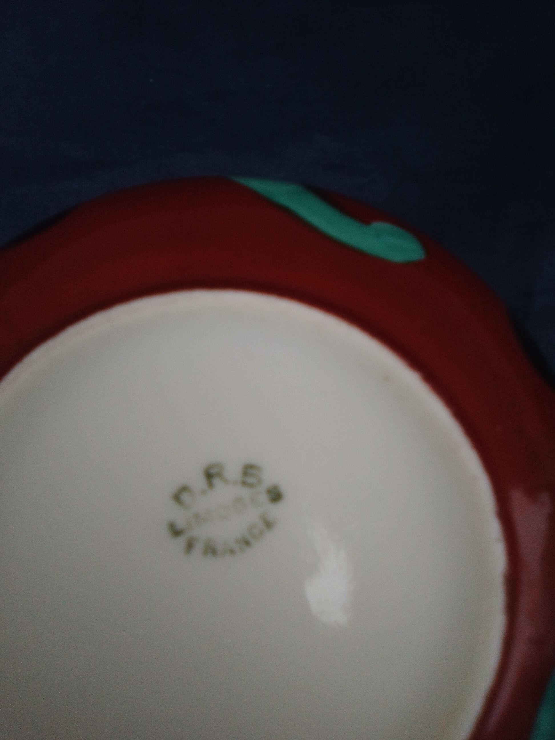 Limoges porcelain candy maker D R B diam 10.5 cm