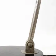 Vintage black desk lamp in Bauhaus style