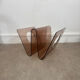 Smoked Plexiglas magazine rack Michel Dumas