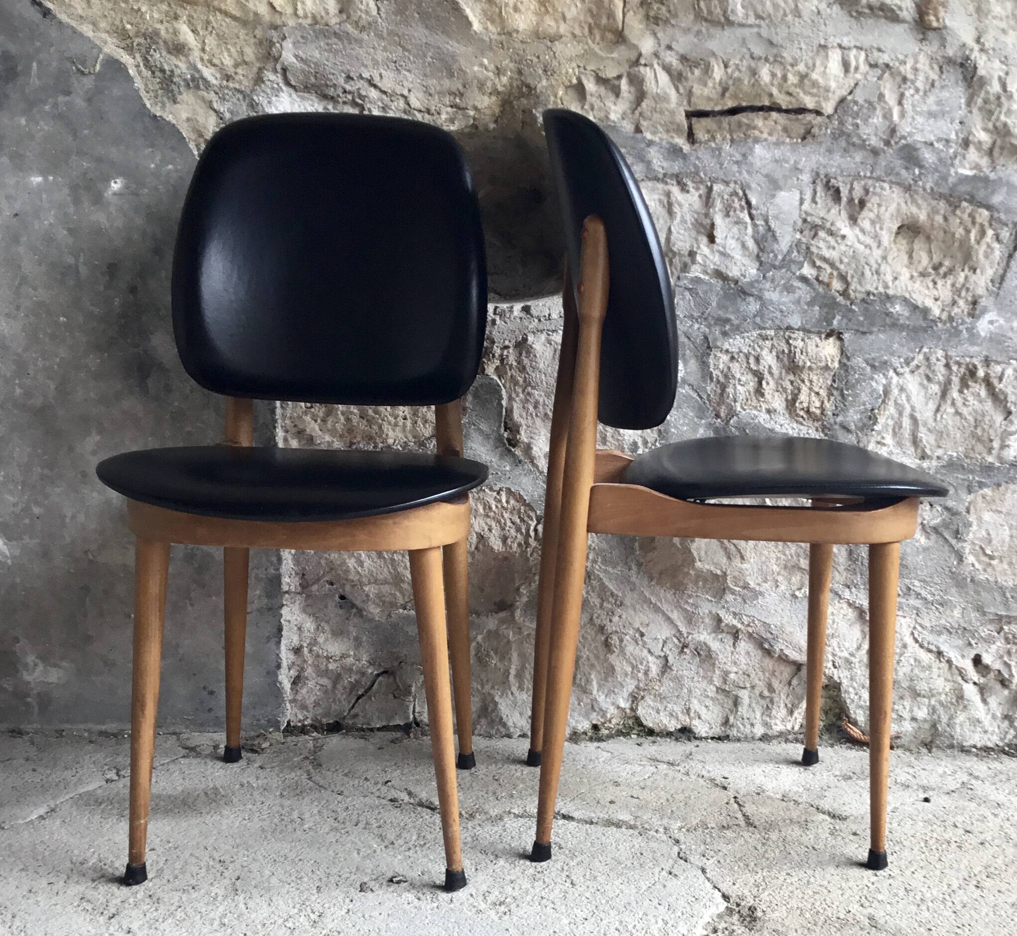Pair of Pegasus chairs by Baumann 1960