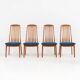 Ensemble de 4 chaises à repas par Kai Kristiansen pour Schou Andersen