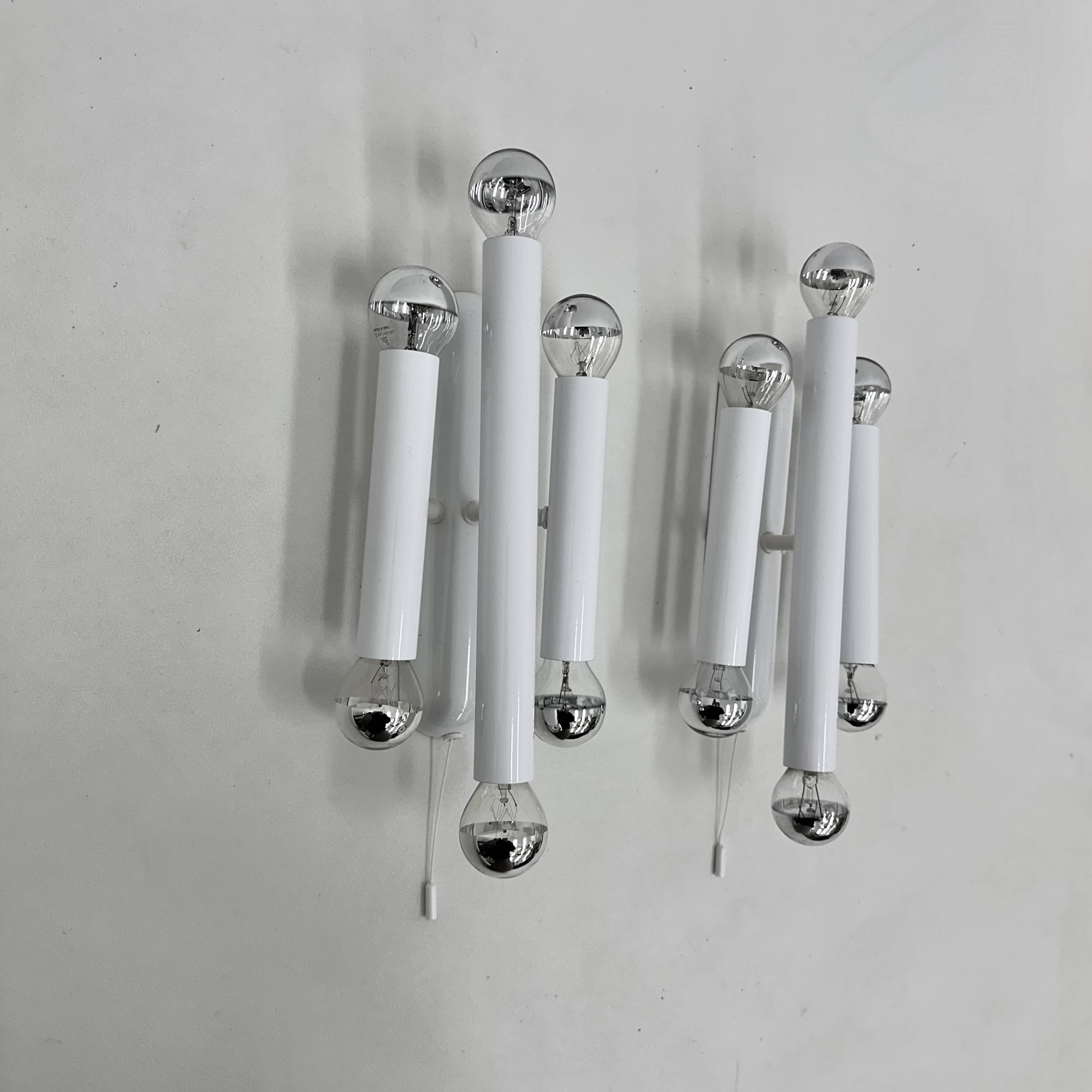 Set of 2 Hufnagel leuchten wall lamps sconce , 1970s