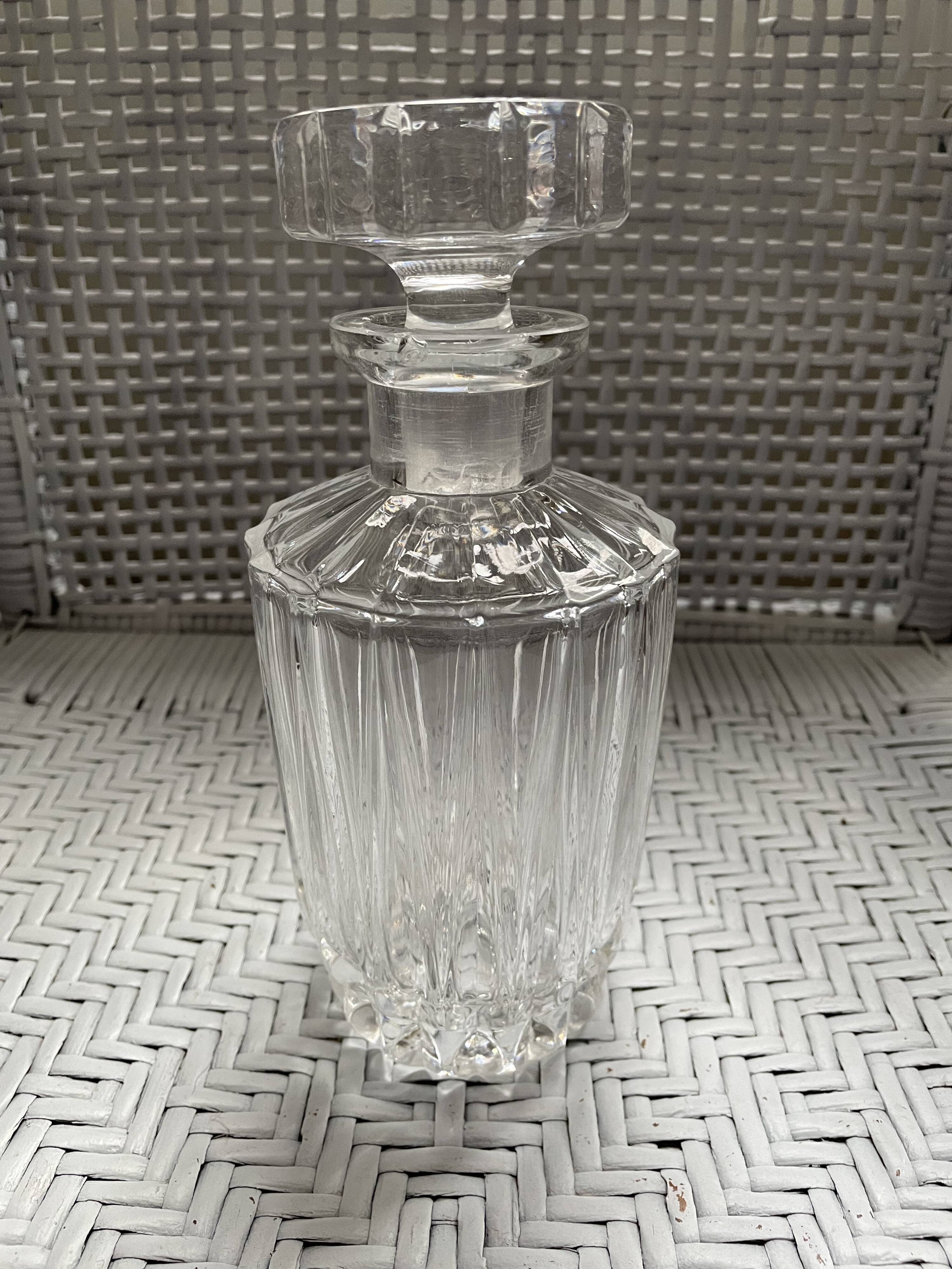 Carafon en cristal taillé H21