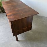 Bureau et sa chaise scandinave palissandre