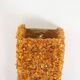Pair of "Honey" wall lights in amazonite and amber. Contemporary work.