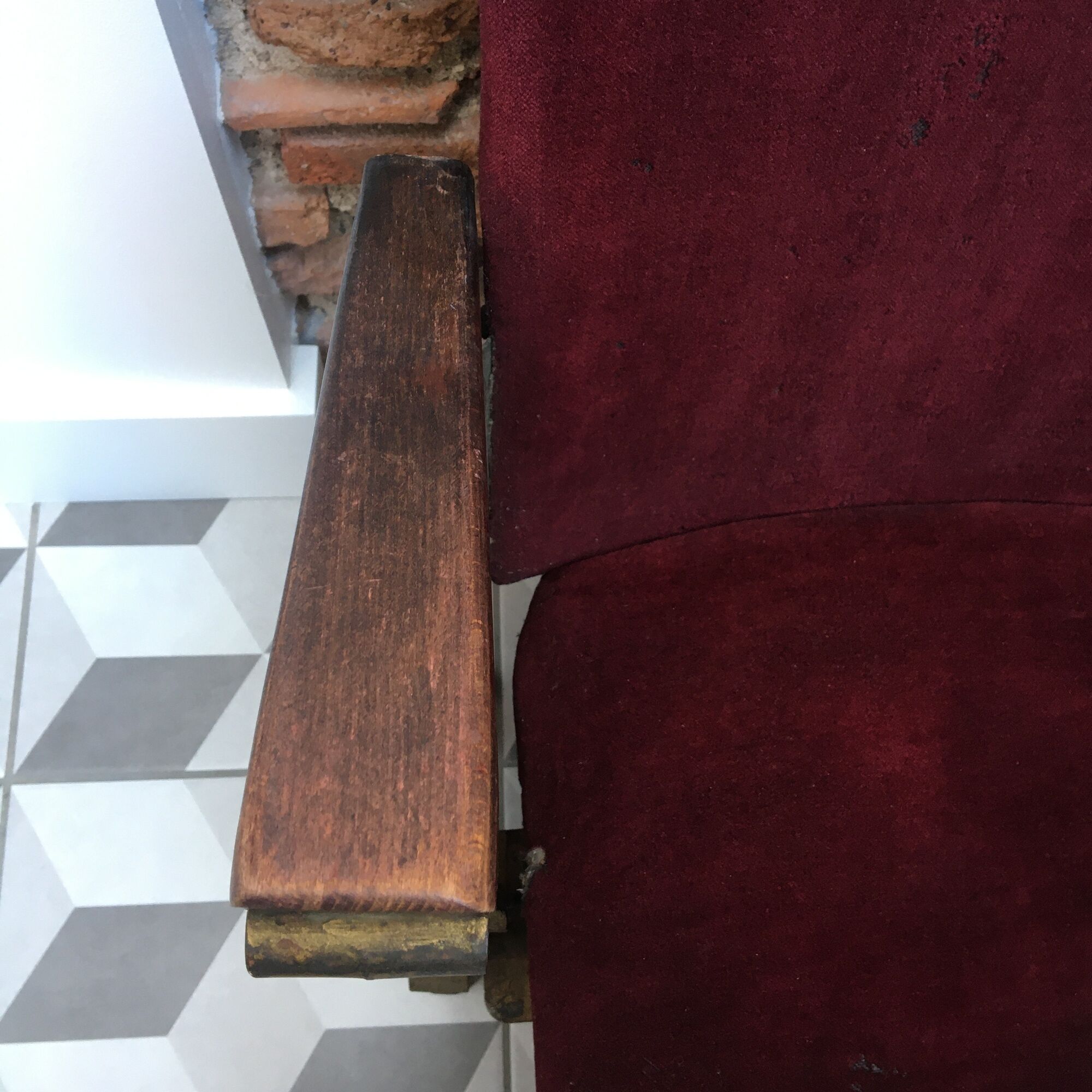 Theatre armchair - Art Deco cinema - Manufacture Fischel