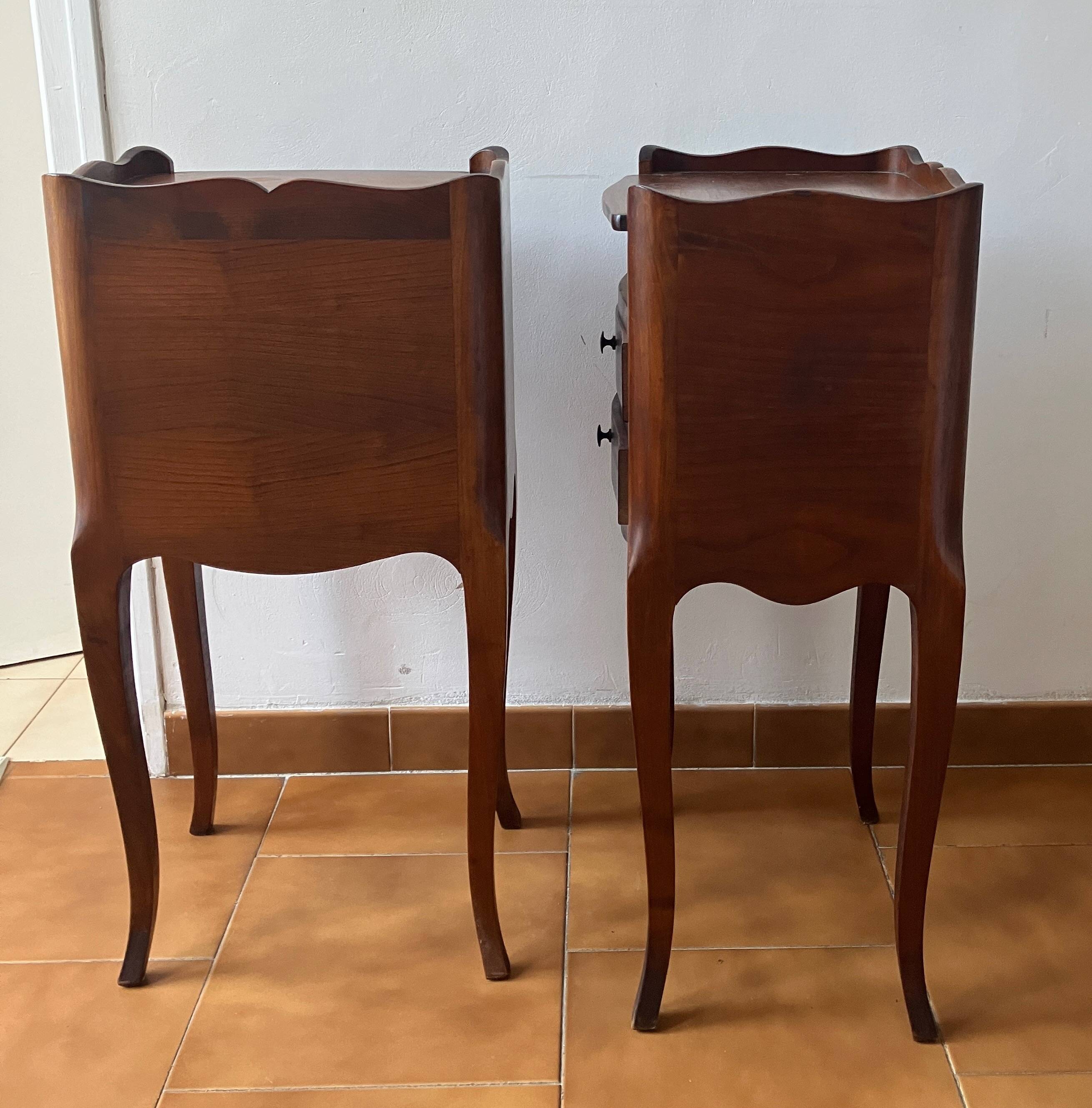 Two Cherry Wood Bedside Tables