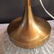 Brass and glass ceiling light