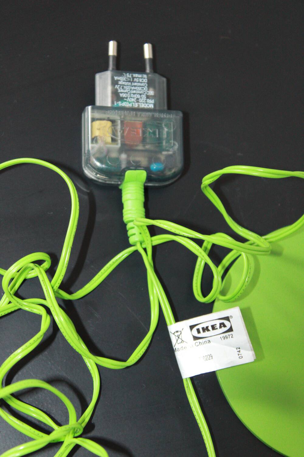 Vintage green IKEA pop lamp – adjustable lampshade