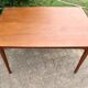 Teak extension table with rounded edges Denmark 1960