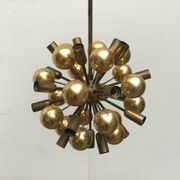 Atomic Brass Ceiling Suspension by Dorothee Becker for Cosack, 1970s.