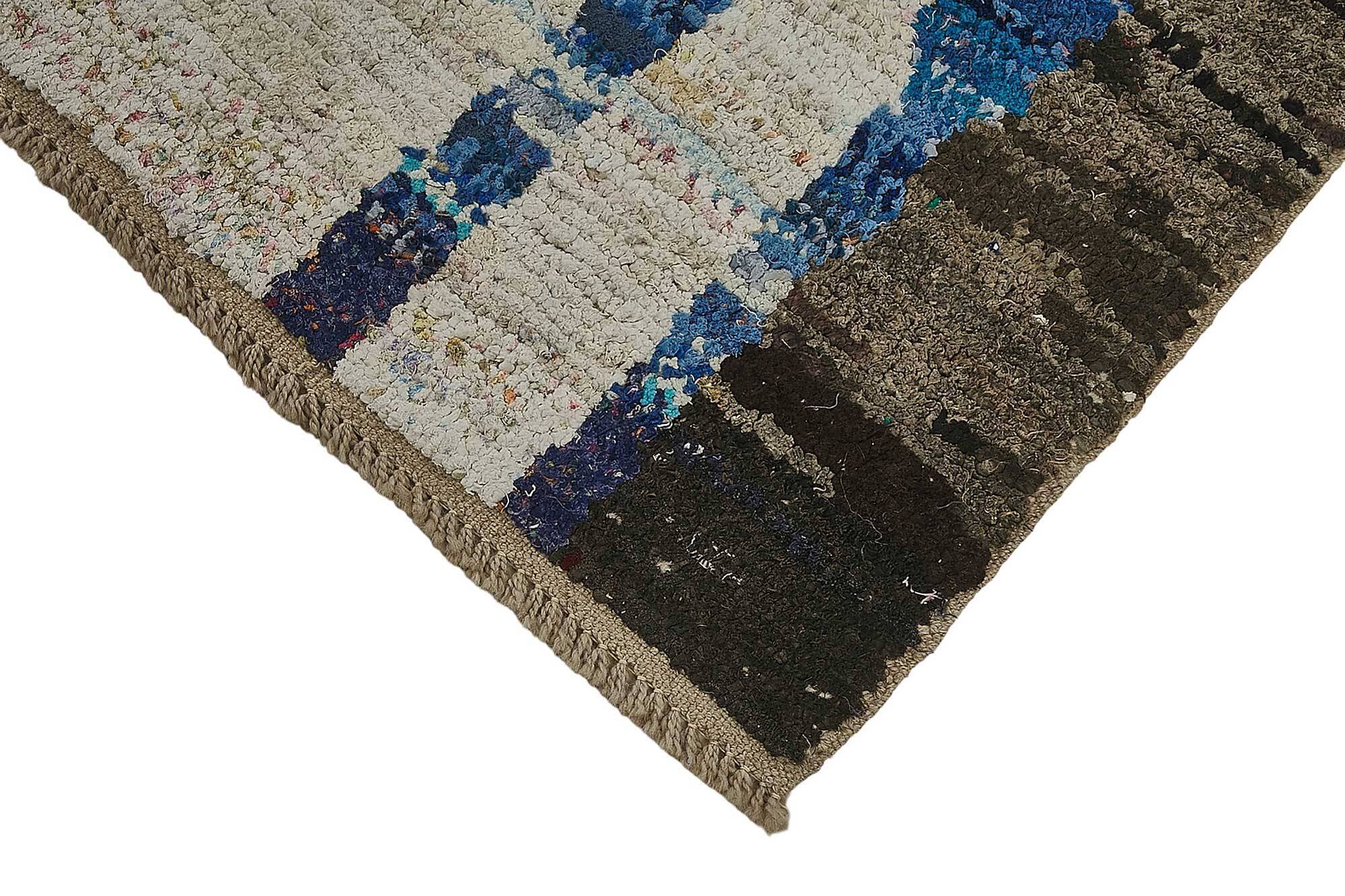 Handwoven Turkish Recycled Boho Rug 95 cm x 324 cm