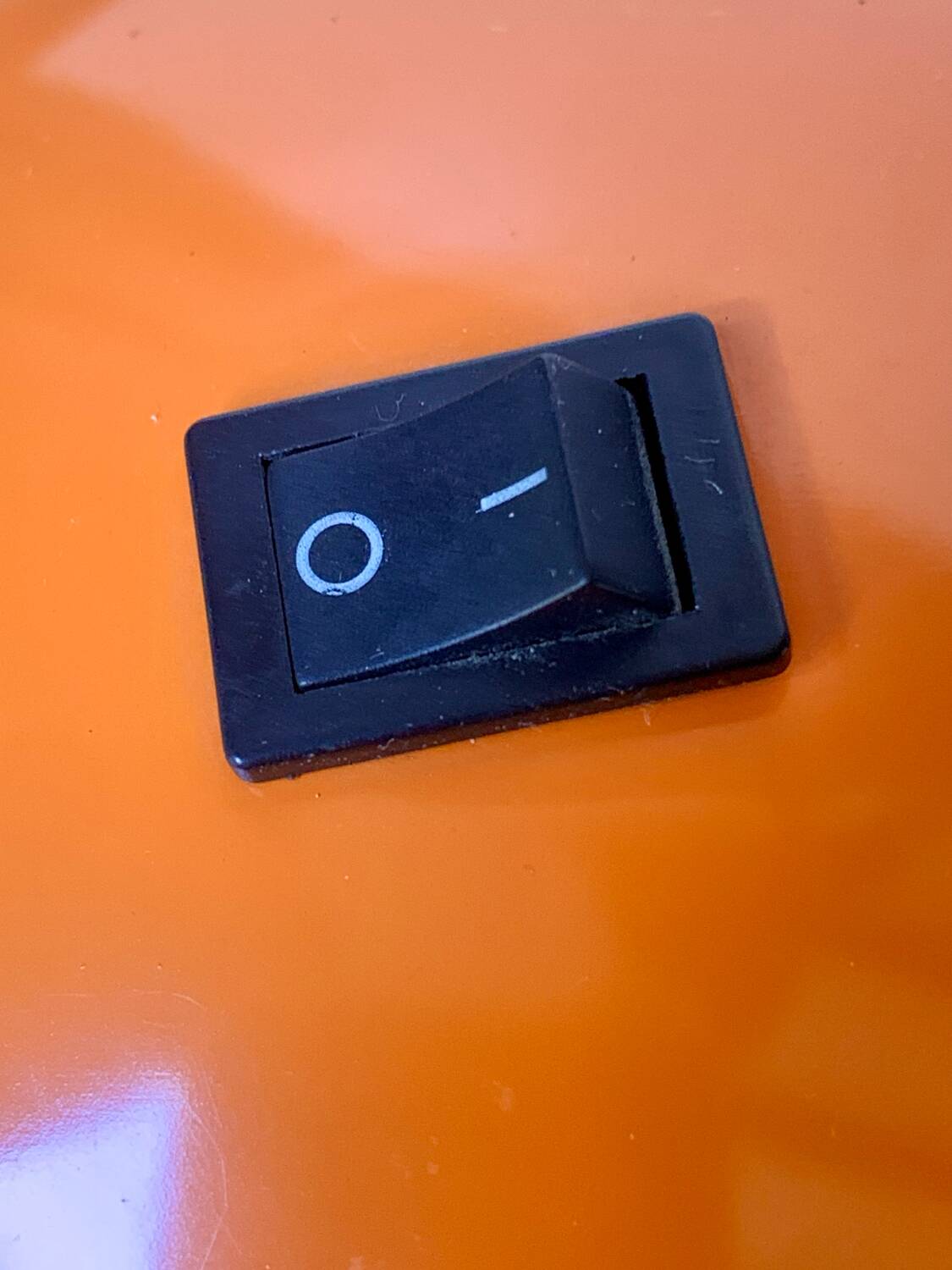 Vintage orange desk lamp