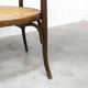 Fischel bench 1930 curved wood artisanal cane handmade